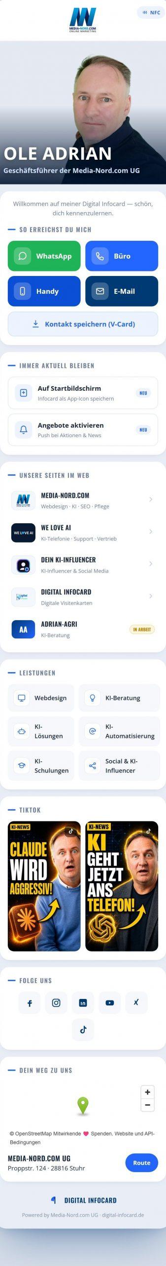 Digital Infocard komplett